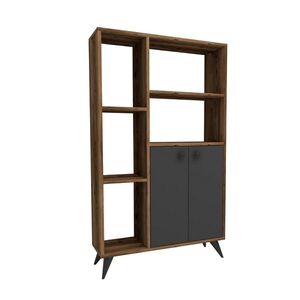 Knižnica Meldan Anthracite and Walnut vyobraziť