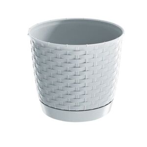 Plastový kvetináč Ratolla Round biela, pr. 19 cm vyobraziť