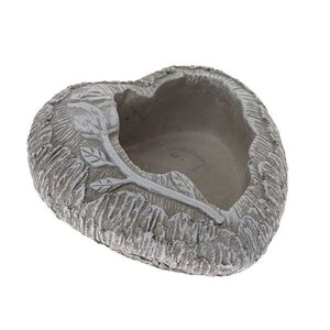Betónový obal na kvetináč Srdce s vetvičkou šedá, 16 x 6, 5 cm vyobraziť