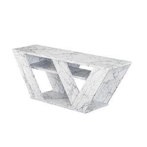 Televízny stolík Pipralla Carrara Marble vyobraziť