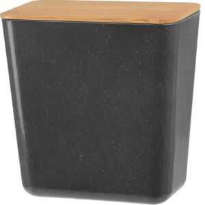 Úložný box s bambusovým vekom Roger, 13 x 13, 7 x 8 cm, antracit vyobraziť