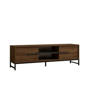 Televízny stolík Mono Walnut and Black vyobraziť
