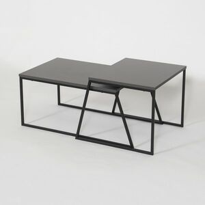 Súprava konferenčných stolíkov Orta Black and Anthracite, 2 ks vyobraziť