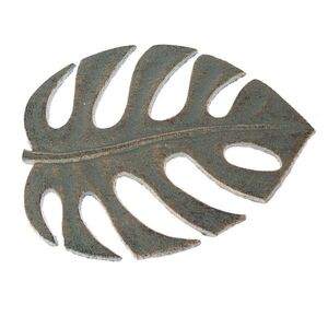 Litinová podložka pod hrnec List zelená, 16 x 20cm vyobraziť