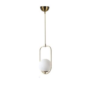 Stropné svietidlo Ahu Tekli Beyaz Camlı Eskitme Sarkit, biela vyobraziť
