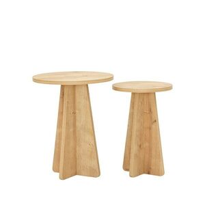 Súprava odkladacích stolíkov Mushroom Sapphire Oak, 2 ks vyobraziť