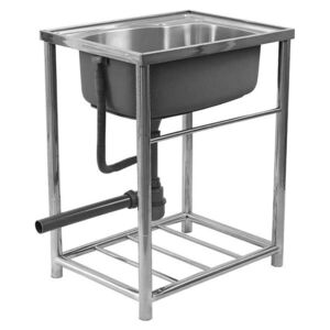 KONDELA Inox New nerezový kuchynský drez 58x43 cm chróm vyobraziť