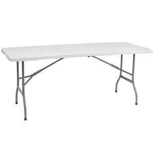 NABBI Vivas cateringový skladací stôl 180x70 cm sivá / biela vyobraziť