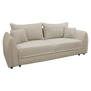 KONDELA Vebi Big Sofa rozkladacia pohovka s úložným priestorom krémová vyobraziť