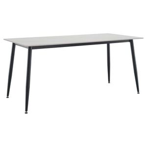 KONDELA Florenc Typ 2 jedálenský stôl 160x80 cm biely mramor / čierna vyobraziť