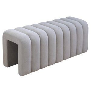 KONDELA Sundo dizajnová lavica sivá vyobraziť