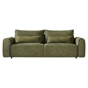 KONDELA Kiro Big Sofa rozkladacia pohovka s úložným priestorom zelená vyobraziť