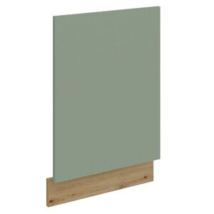 KONDELA Arsany ZM dvierka na umývačku 71, 3x59, 6 cm aquamarine / dub artisan vyobraziť