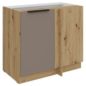 KONDELA Frisbo 105 ND 1F BB dolná kuchynská skrinka sandgrau / dub artisan vyobraziť