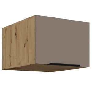 KONDELA Frisbo 50 NAGU-36 1F horná kuchynská skrinka sandgrau / dub artisan vyobraziť