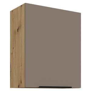 KONDELA Frisbo 60 G-72 1F horná kuchynská skrinka sandgrau / dub artisan vyobraziť