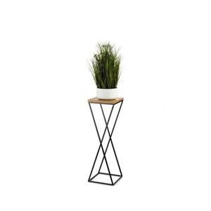 HowHomely Stojan na kvety 70x24 cm čierna/hnedá 10-1630-70-MDF vyobraziť