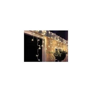 LED vianočné záves, cencúle, 120 LED, 3m x 0, 7m, prívod 6m, vonkajšie, teplé biele svetlo, pamäť, časovač, 1V40-WW vyobraziť