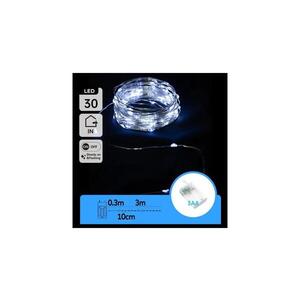 B.V. - LED reťaz 30× LED / 3× AA, 3, 3 m, studená biela B10303KP0 vyobraziť