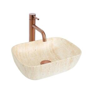 REA-U4700-Umývadlo na dosku BELINDA MINI 25x36 cm keramika/béžová/imitácia kameňa REA-U4700 vyobraziť