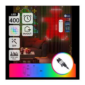 B.V. - LED RGBY Dekoratívny svetelný reťazec 400xLED/15W/230V 2x2m IP44 + DO S10302S6D vyobraziť