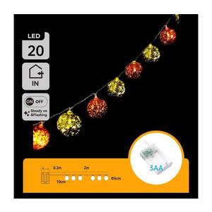 B.V. - LED reťaz 20xLED/3xAA 2m teplá biela B103033XR vyobraziť
