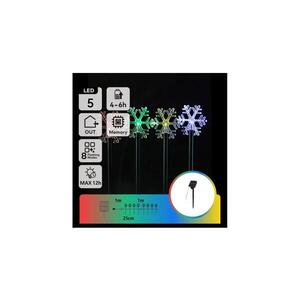 B.V. - LED RGBY Solárne vianočné svietidlo LED/1, 2 V/8 funkcií 1 m IP65 800 mAh vločky B10201Q8F vyobraziť