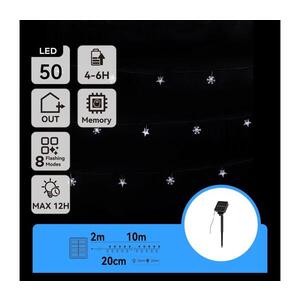 B.V. - Solárny LED reťazec 50×LED / 8 režimov, 12 m, IP65, studená biela B10201JE9 vyobraziť