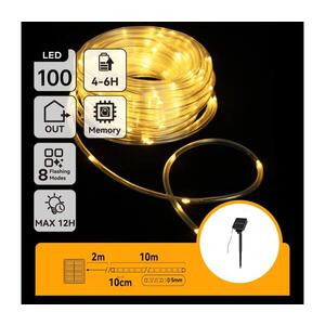 B.V. - LED Solárny reťaz 100xLED/8 funkcií 12m IP65 teplá biela B10303K9D vyobraziť