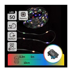 B.V. - LED Vonkajšia reťaz 50xLED/8 funkcií 3xAA 5, 3m IP44 viacfarebná B10303K1O vyobraziť