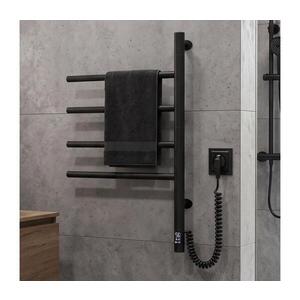 Navin Elektrický otočný sušiak na uteráky s termostatom ARABESQUE 60W 65x49 cm čierna 12-223033-4860 vyobraziť