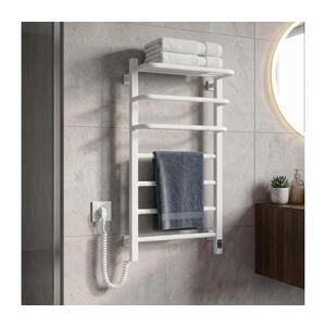 Navin Elektrický sušiak na uteráky s termostatom FORTIS 155W 80x48 cm biely ľavý 12-153153-4880 vyobraziť