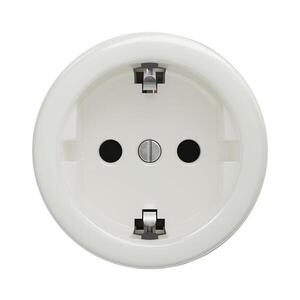 lap - Retro domová zásuvka bez rámčeka SCHUKO 230V/16A keramická biela K/ZS vyobraziť