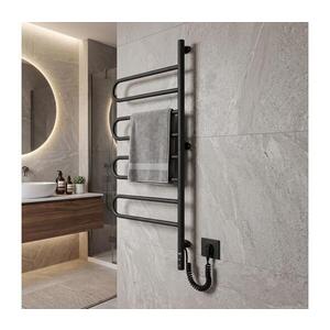 Mario-Radiators Elektrický otočný sušiak na uteráky TRISTAR 105W/230V 102, 5x44, 5 cm IP44 nerez/čierna 2.3.0507.11.BM vyobraziť