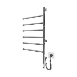 Mario-Radiators Elektrický otočný sušiak na uteráky VEER 80W/230V 82, 5x44, 5 cm nerez/lesklý chróm 2.3.0408.11.P vyobraziť