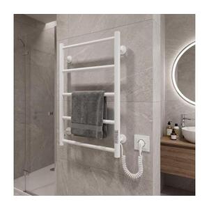 Mario-Radiators Kúpeľňový rebríkový radiátor CLASSIC 65W/230V 66x42 cm nerez/biela pravá 2.3.0700.10.WM vyobraziť