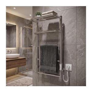 Mario-Radiators Kúpeľňový rebríkový radiátor HOTEL 75W/230V 66x42 cm nerez/chróm pravý 2.3.6200.11.P vyobraziť