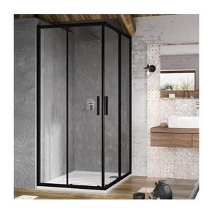 Ravak X1LM70300Z1 - Rohový štvordielny sprchový kút BLIX SLIM 90x90 cm čierna X1LM70300Z1 vyobraziť