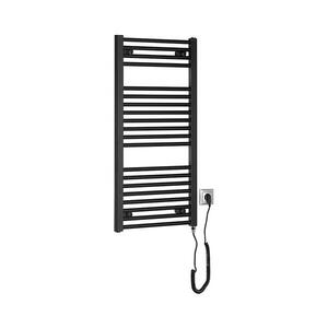 Aqualine - Kúpeľňový elektrický radiátor DIRECT-E 300W 96x45 cm matná čierna ILE94TB vyobraziť