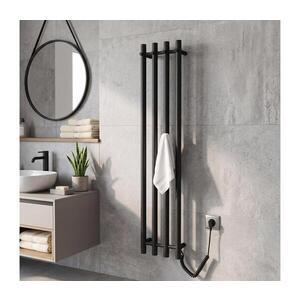 Sapho - Elektrický sušiak na uteráky PAPINADO 85W 120x26 cm matná čierna ER350 vyobraziť
