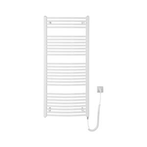Aqualine - Kúpeľňový elektrický radiátor ORBIT-E 600W 132x60 cm biely okrúhly ILEO36T vyobraziť