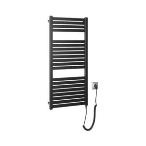 Aqualine - Kúpeľňový elektrický radiátor TONDI-E 300W 97x45 cm matná čierna DE456T vyobraziť