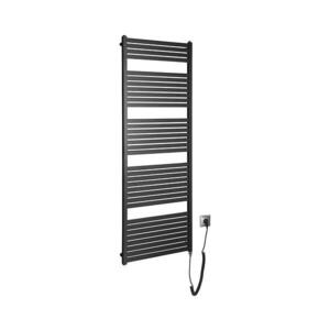Aqualine - Kúpeľňový elektrický radiátor TONDI-E 800W 169x60 cm matná čierna DE496T vyobraziť