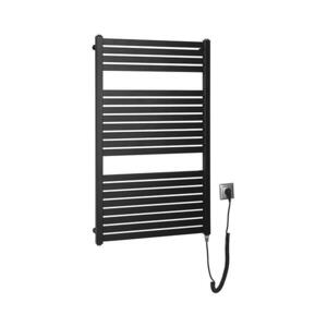 Aqualine - Kúpeľňový elektrický radiátor TONDI-E 400W 97x60 cm matná čierna DE466T vyobraziť
