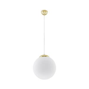 SL.0716 - Závesný luster TOYA na lankách 1xE27/60W/230V Ø 30 cm biela/zlatá SL.0716 vyobraziť