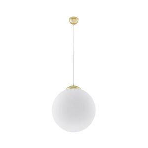 SL.0717 - Luster na lanku TOYA 1xE27/60W/230V pr. 40 cm biela/zlatá SL.0717 vyobraziť