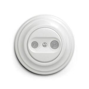 lap - Retro účastnícka zásuvka TV+R (koncová) so snehovo bielym rámikom KA0151+KA0154 vyobraziť