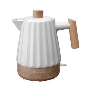 Concept RK0090 - Rýchlovarná kanvica 1, 5 l 1500W/230V biela/drevený dekor/keramika rk0090 vyobraziť