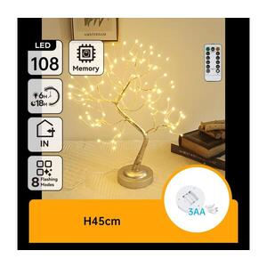 B.V. - LED Vianočná dekorácia 108xLED/3xAA/8 funkcií 45cm teplá biela B10303Y1X vyobraziť