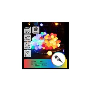 B.V. - LED RGBY Vonkajšia dekoratívna svetelná reťaz 50xLED/3, 6W/230V/8 funkcií 5m IP44 B103031RK vyobraziť